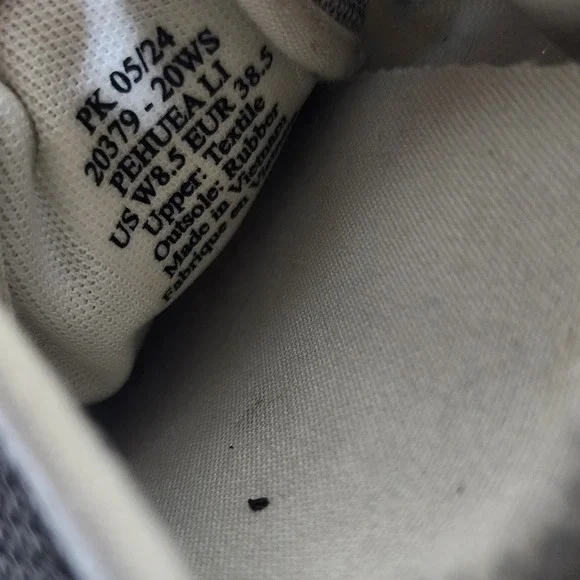 OluKai Pehuea Li Grey Mesh Lace Up Drop-In Heel Sneakers Womens 8.5 20379-20WS - Picture 7 of 8